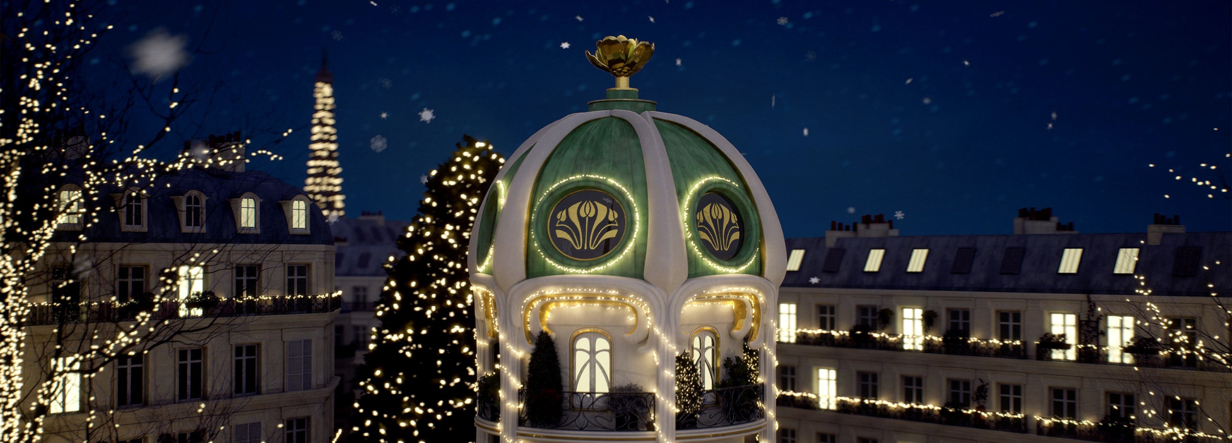 Le dôme évolue au fil des saisons, élégant, raffiné à l'image des femmes Joséphine Paris